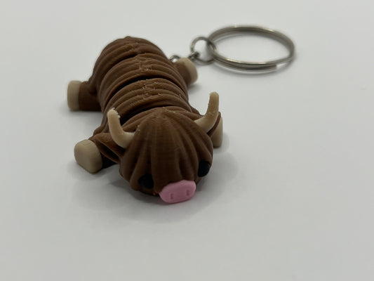 Highland Cow Key Chain