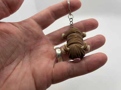 Highland Cow Key Chain