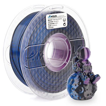 Amolen PLA Silk Triple Colour