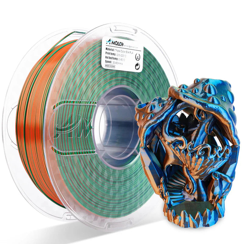 Amolen PLA Silk Triple Colour