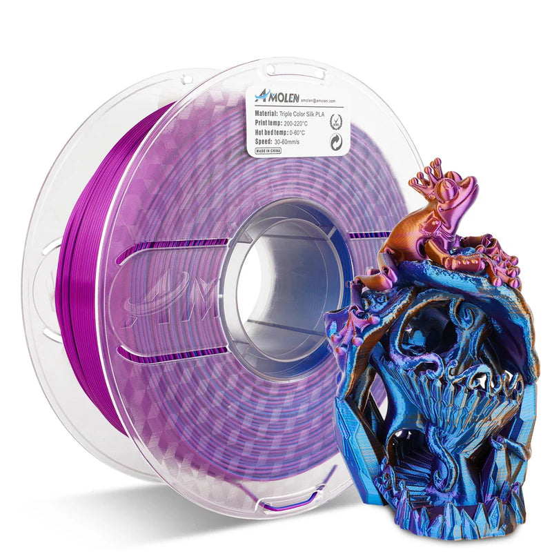 Amolen PLA Silk Triple Colour