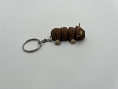Highland Cow Key Chain