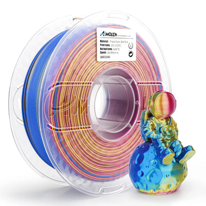 Amolen PLA Silk Triple Colour