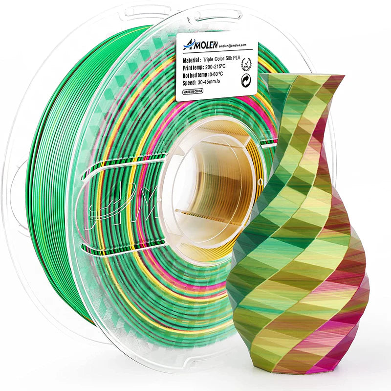 Amolen PLA Silk Triple Colour