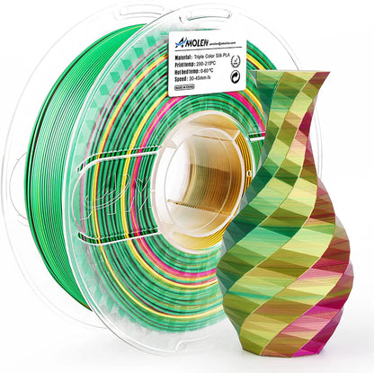 Amolen PLA Silk Triple Colour