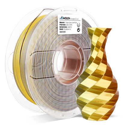 Amolen PLA Silk Triple Colour