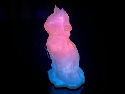 Low Poly Cat Table Lamp
