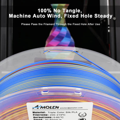 Amolen PLA Silk Triple Colour