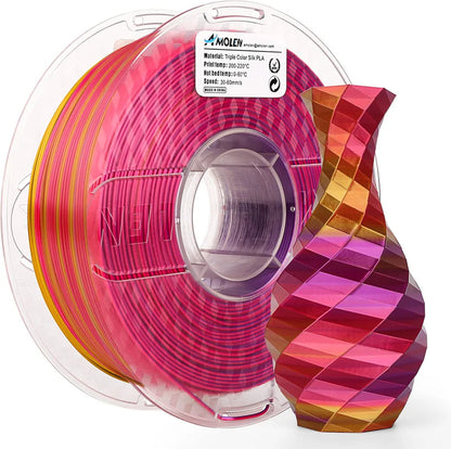 Amolen PLA Silk Triple Colour