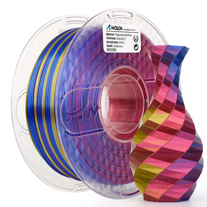 Amolen PLA Silk Triple Colour