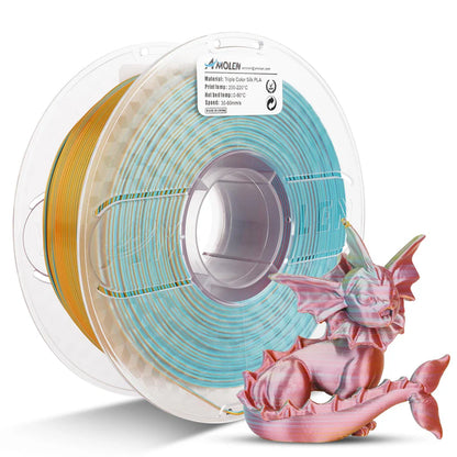 Amolen PLA Silk Triple Colour